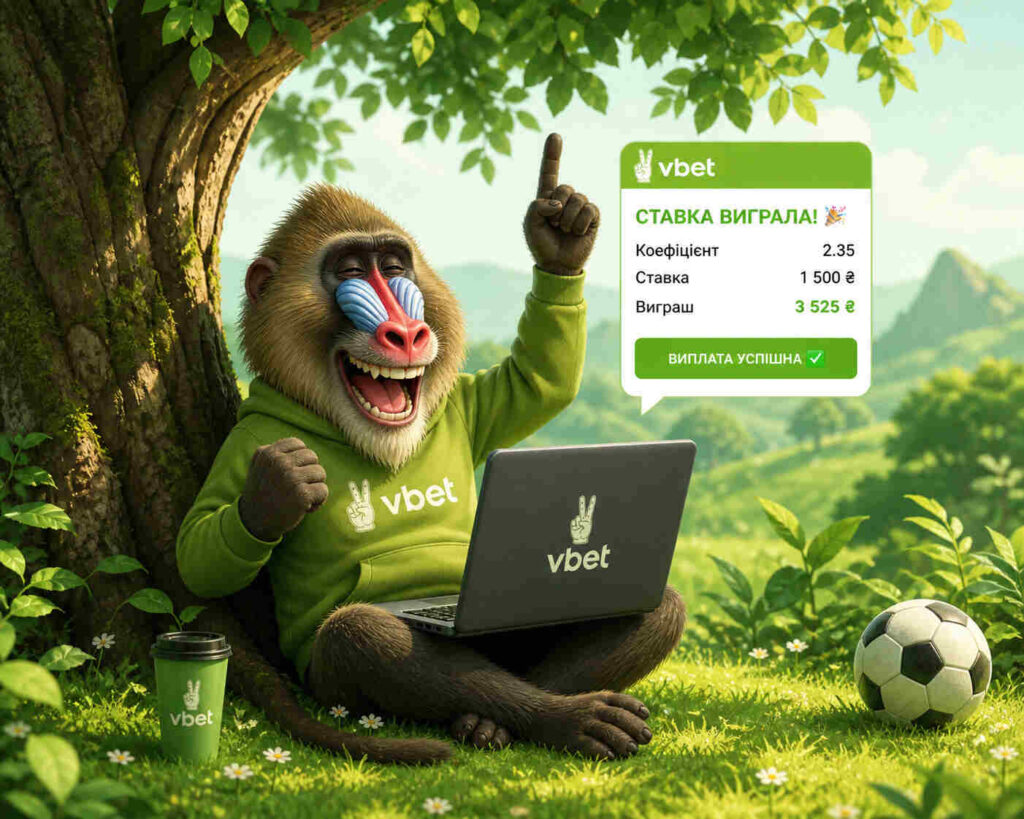Vbet - непоганий вибір для новачків Vbet - легальний український букмекер