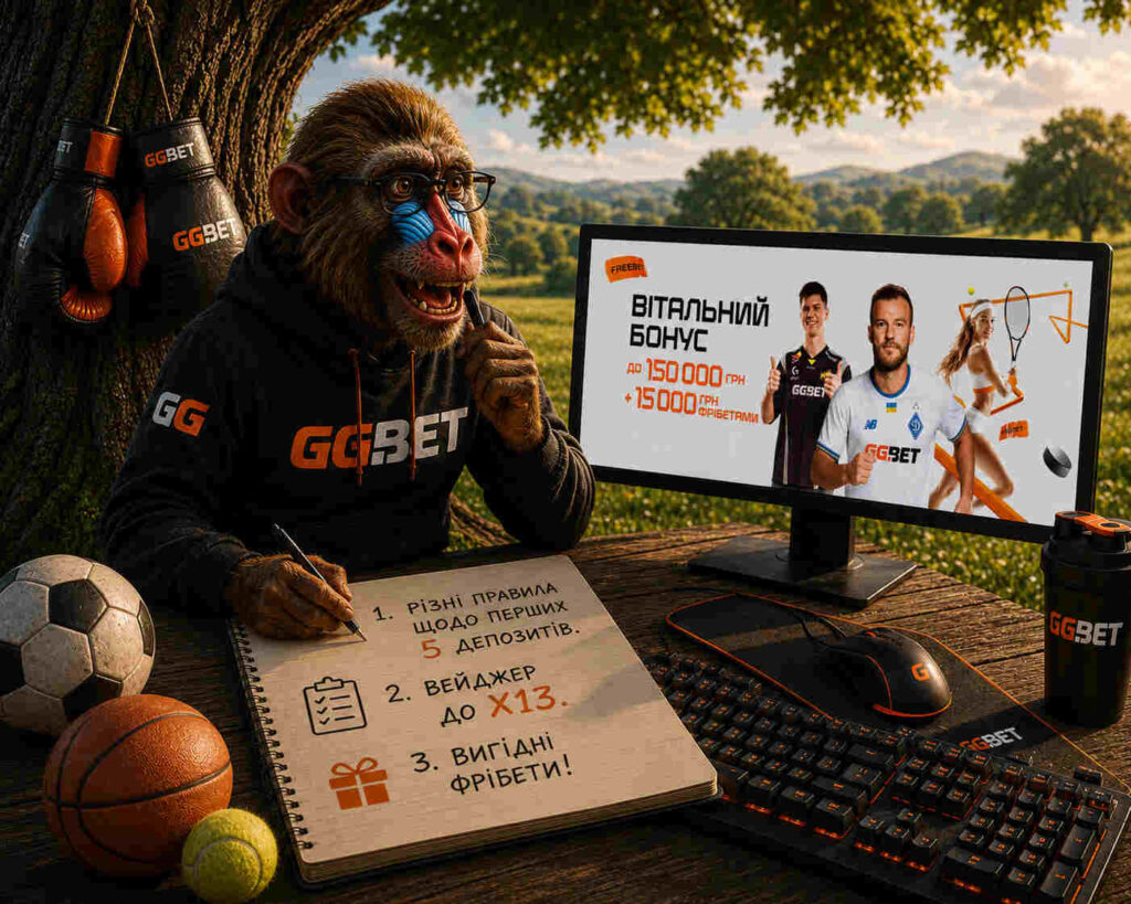 Бонус для нових гравців на ставки в GGbet