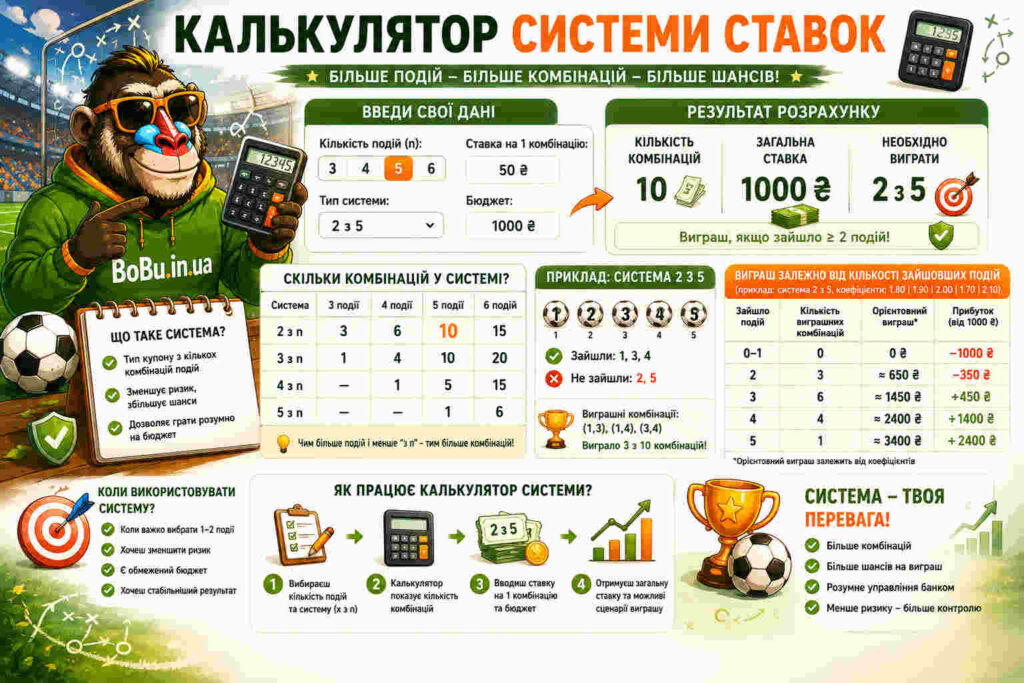 Калькулятор системи ставок