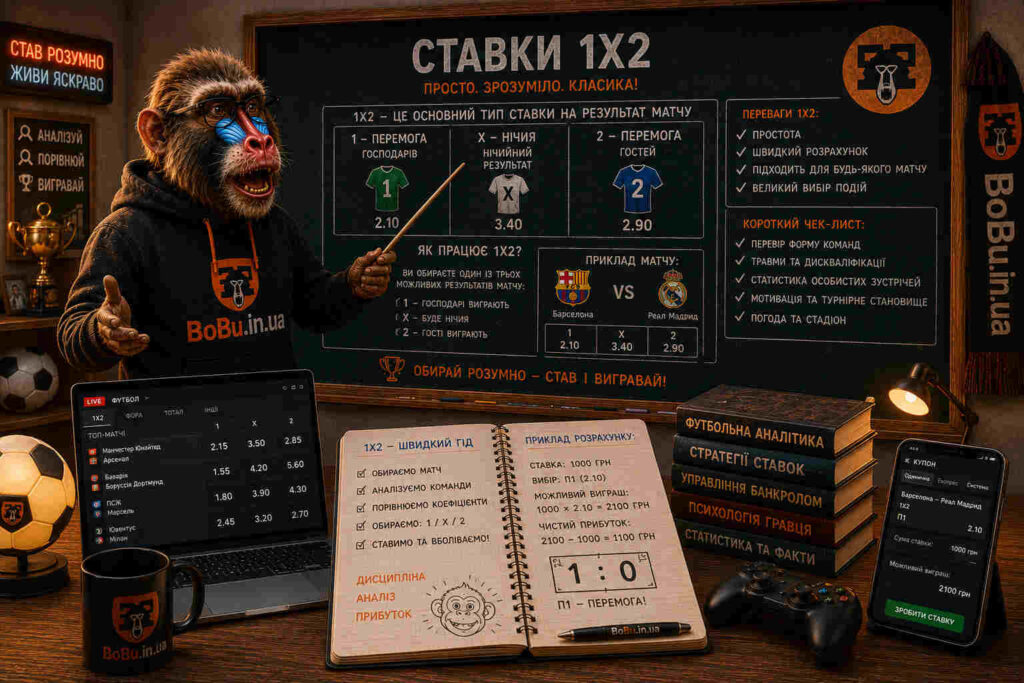 1Х2 ставки для новачків
