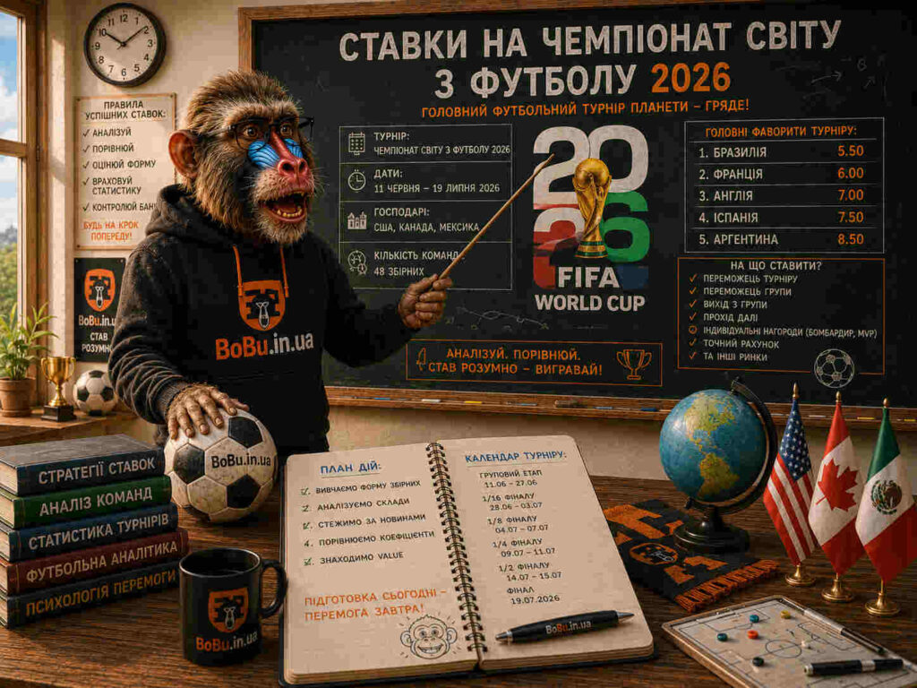 Ставки на ЧС 2026 з футболу: правила, стратегії, бонуси